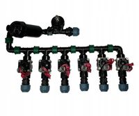 Kolektor 6 sekcji Hunter PGV na rurę PE 25mm + Filtr + Odpowietrznik Mocny