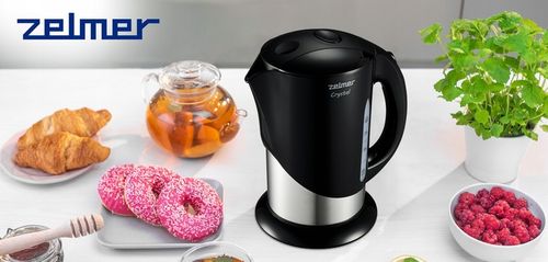 CZAJNIK ELEKTRYCZNY ZELMER BEZPRZEWODOWY STAL NIERDZEWNA DUŻY 1,7L 2200W na Arena.pl