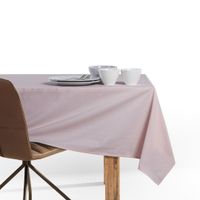 Obrus Bawełniany PURE 175x300 Owal Pudrowy Róż DecoKing