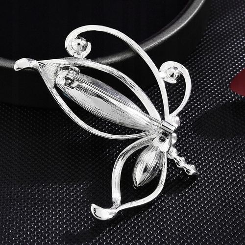 PINETS Broszka srebrny Motyl cyrkonie 14 Karatów na Arena.pl