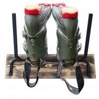 UCHWYT ŚCIENNY WIESZAK NA BUTY NARCIARSKIE Z DESKĄ