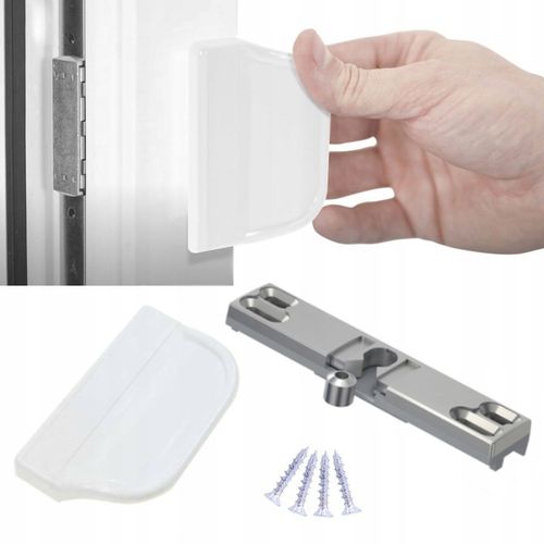 Zatrzask balkonowy + pochwyt BIAŁY uchwyt drzwi balkonowych zamek na Arena.pl