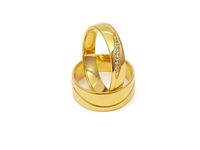 Złote Obrączki Ślubne 585 model SU02 DUŻY WYBÓR