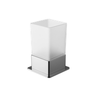 Riko kubek stojący szklany, chrom