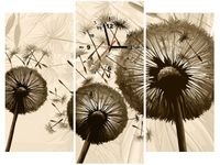 90CM 70 ZEGAR 3 ELEM DMUCHAWCE BEŻU SCIENNY DRUK