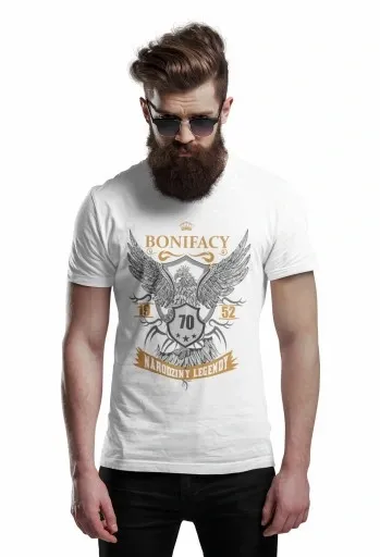 PREZENT NA URODZINY 16-99 DOWOLNY ROK + IMIĘ ORYGINALNA Koszulka Orzeł zdjęcie 11