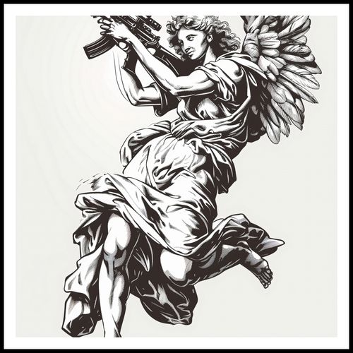 Plakat 80x80cm Anioł Wojny na Arena.pl