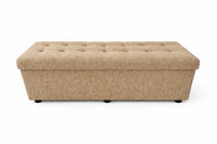 Pufa siedzisko z pojemnikiem pikowana salon przedpokój 110x40x40 miodowy