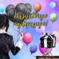 Karnet Kw Czarne Balony