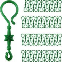 HACZYKI DO OZDÓB CHOINKOWYCH ZESTAW ZIELONE 60 SZT BOMBKI BOMBEK