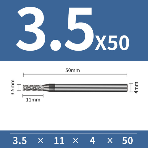 Frez trzpieniowy 4-ostrzowy VHM HYPERCUT Rozmiar: Ø2x6x4Dx50L na Arena.pl