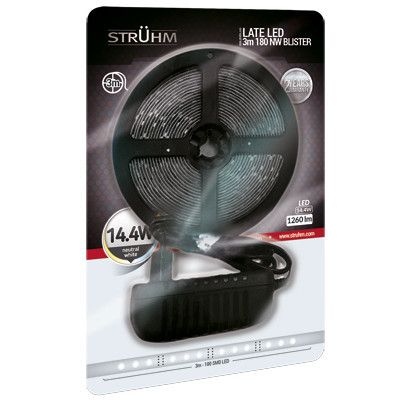 Taśma LED 14,4W 4000K LATE LED 03581 Ideus pasek 3 metry 1260lm biała zdjęcie 1