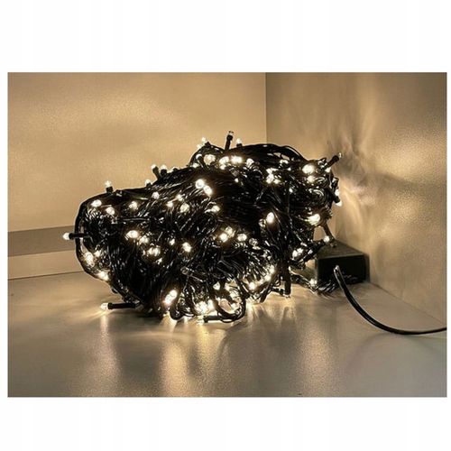 LAMPKI CHOINKOWE 1000 LED BIAŁY CIEPŁY PROGRAMATOR ZEWNĘTRZNE/WEWNĘTRZNE na Arena.pl