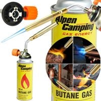 PALNIK GAZOWY MOSIĘŻNY PROFESJONALNY DO GAZU + 2 KARTUSZE ALPEN ZESTAW