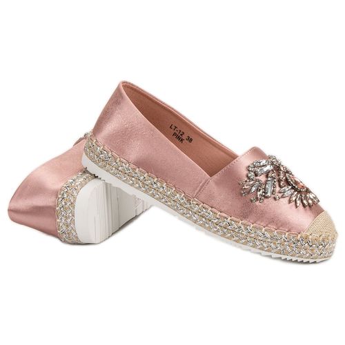 Różowe Espadryle Z Ozdobami r.39 na Arena.pl