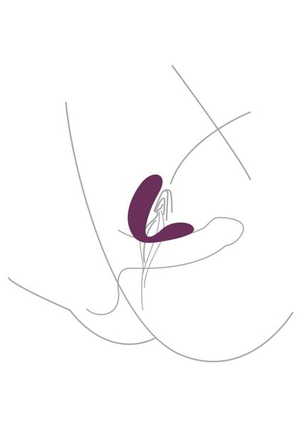 Bound Love Couples Vibrator Purple zdjęcie 5