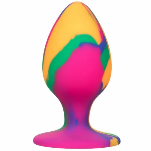 calexotics cheeky medium tie dye - silikonowa zatyczka z przyssawką 9 cm na Arena.pl