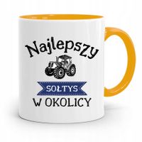 Dla Sołtysa Kubek Żółty Najlepszy W Okolicy Z Nadrukiem Ze Zdjęciem
