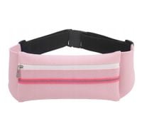 saszetka nerka na telefon pas do biegania różowa