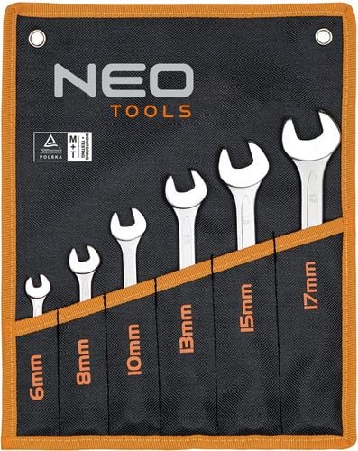 komplet kluczy płasko-oczkowych 6-22mm 12 sztuk - t n09-752 na Arena.pl