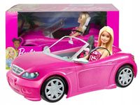 BARBIE AUTO LUKSUSOWY KABRIOLET SAMOCHÓD DLA LALEK Barbie zestaw z lalką