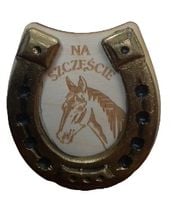 magnes podkowa z koniem na szczęście 125