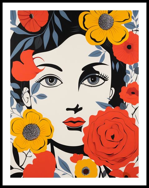 Plakat 50x65cm Kwiatowa Aura zdjęcie 3