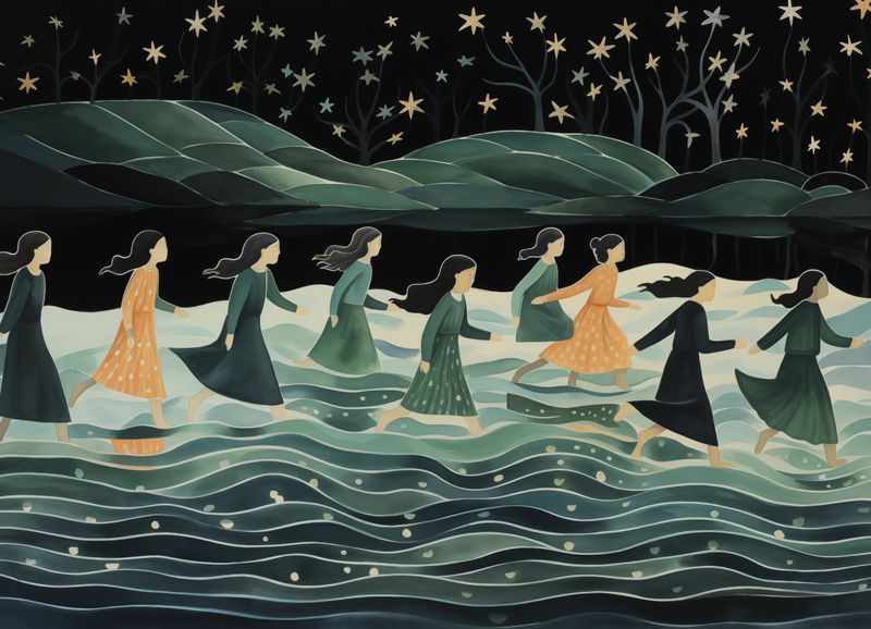 Plakat 18x13cm Nocna Procesja zdjęcie 1