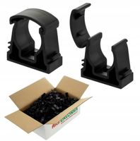 Uchwyt do Rur Kablowych Zamykany Uniwersalny 16mm UZU-16 Czarny 100 sztuk