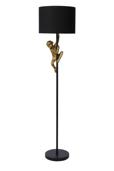 Lampka podłogowa stojąca Chimp 10702/81/30 Lucide abażur monkey czarny zdjęcie 3