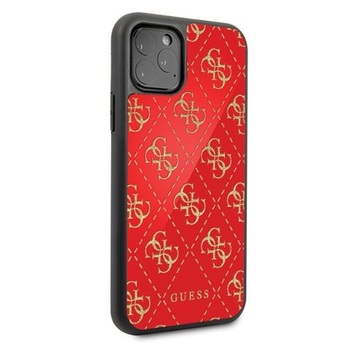 Guess 4G Double Layer Glitter Case - Etui iPhone 11 Pro (Red) na Arena.pl