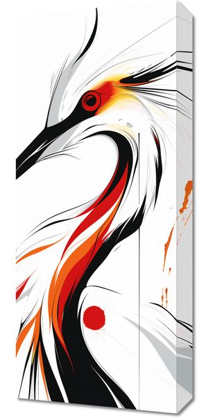 Obraz 30x70cm Bocian zdjęcie 1