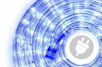 LED świetlny kabel - 240 diod, 10 m, niebieski