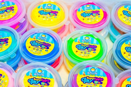 MAGICZNA PLASTELINA MASA PLASTYCZNA PIANKOLINA 18 sztuk +Nożyk na Arena.pl