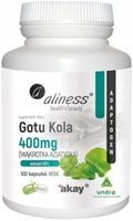 Aliness Gotu Kola wąkrotka azjatycka 400mg Prawidłowa praca serca Trawienie