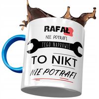 Kubek Błękitny Dla Rafała Kolegi Na Prezent Z Nadrukiem Ze Zdjęciem