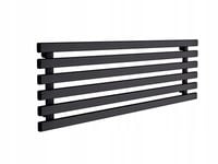Grzejnik poziomy HORYZONT6 45x100 czarny mat