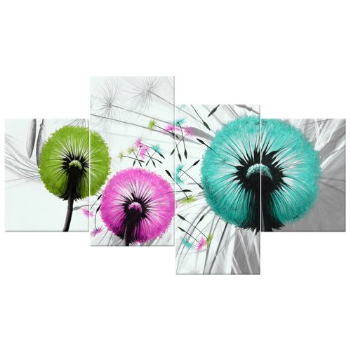 Obraz Płótno 120X70 Kolorowe Dmuchawce na Arena.pl