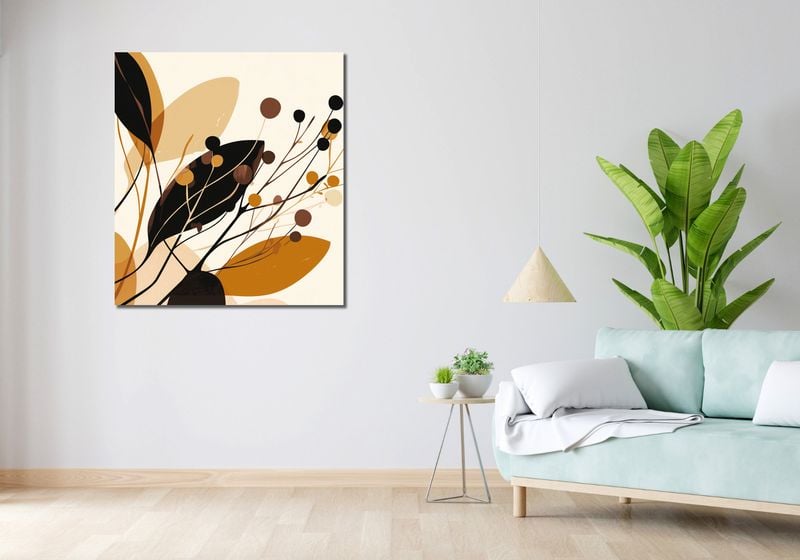 Obraz 90x100cm Jesienne Sylwety zdjęcie 2