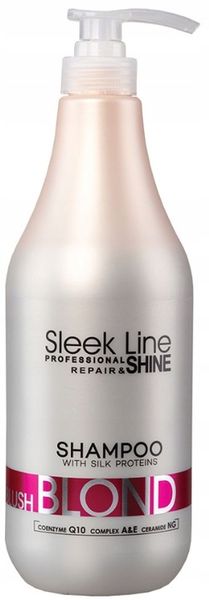 STAPIZ SLEEK LINE BLUSH BLOND szampon 1000 ml zdjęcie 1
