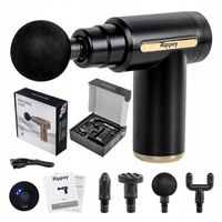 PISTOLET DO MASAŻU MASAŻER DO PLECÓW CIAŁA MASSAGE GUN + 4 KOŃCÓWEK RP07