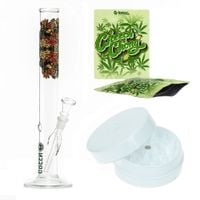 zestaw bongo greenline 35 cm + młynek + woreczki g-rollz