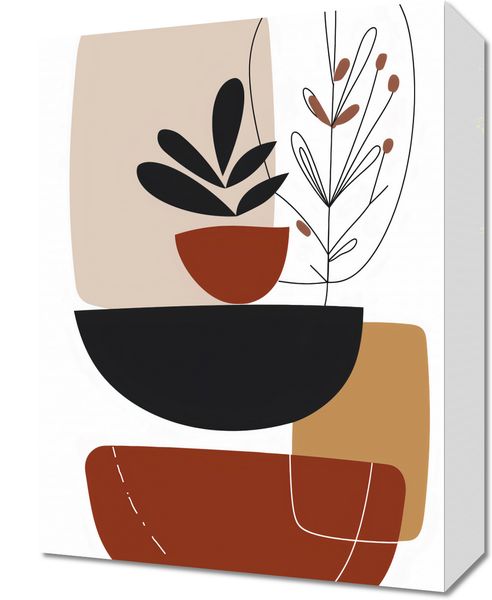 Obraz 30x40cm Botaniczna Abstrakcja zdjęcie 1