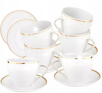Filiżanka zestaw MariaPaula Moderna Gold porcelana 250 ml 6 szt.