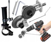 PRZYSTAWKA NA WIERTARKĘ KOŃCÓWKA DO CIĘCIA BLACHY METALU ADAPTER NAKŁADKA