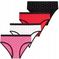 Majtki Dziewczęce Bawełniane w Serduszka 4-pak MIX KOLOR MORAJ 158-164