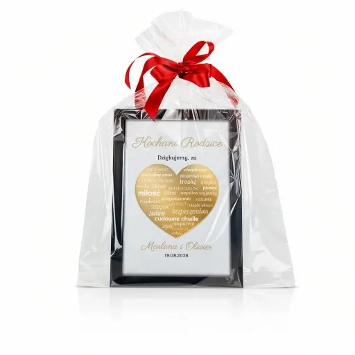 Podziękowania KOMUNIA Św DLA CHRZESTNYCH RAMKA 3D DZIADKÓW PREZENT obraz zdjęcie 6
