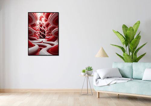 Plakat 67,5x95cm Czerwone Wiry na Arena.pl