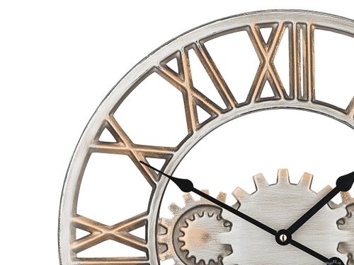 Zegar ścienny ø 46 cm srebrno-złoty SEON na Arena.pl