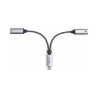 Unitek adapter USB-C na 2 x port USB-C audio i 18W